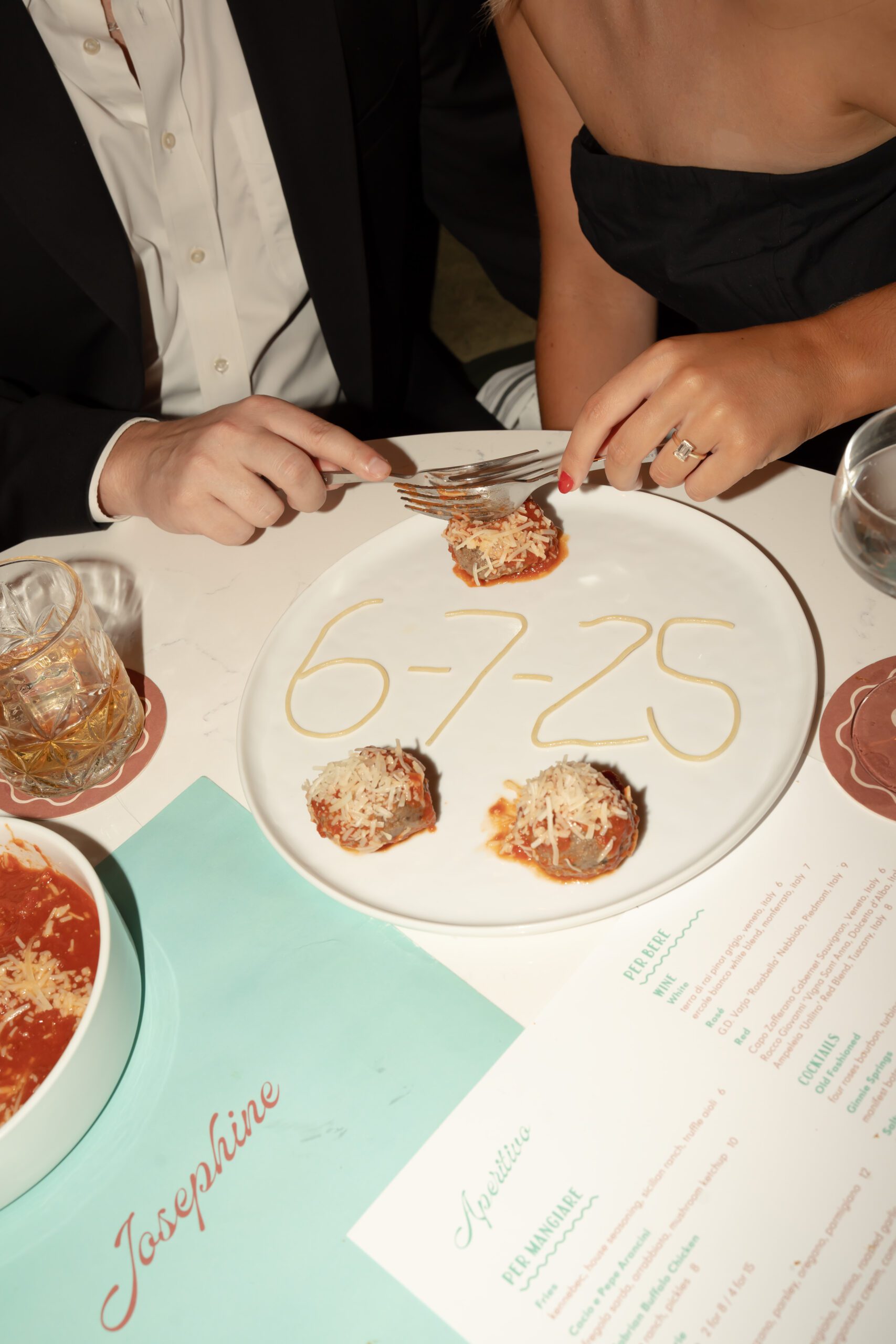 josephines restaurant engagement photo shoot